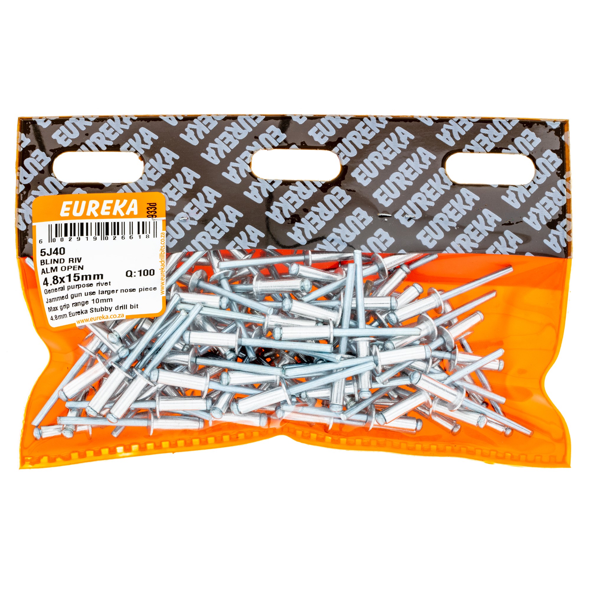 Blind Riv Alm Open 4.8×15mm