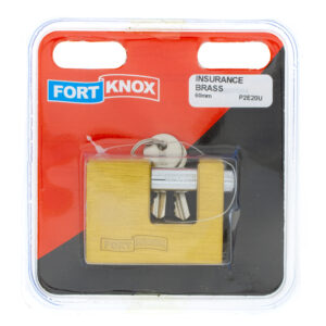 LOCK INSURANCE P/L BRASS 60MM