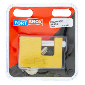 LOCK INSURANCE P/L BRASS 70MM