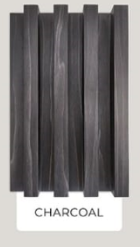 PVC WALL CLADDING 2400X168X23 CHARCOAL