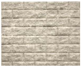 WALL FOAM  PANEL P/S SILVER BRICK 71CM X 77CM