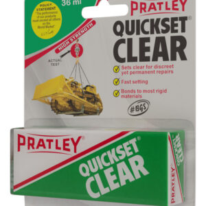 PRATLEY QUICKSET GLUE 36/40ML CLR