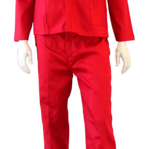 OVERALLS RED 2PCS SIZE 38