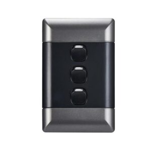 NEU 3 LEVER 1 WAY SWITCH 2X4 BLACK