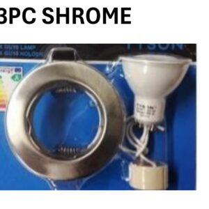 TYSON 3 PIECE DOWNLIGHT FITTING KIT SATIN CHROME