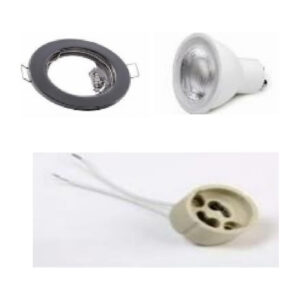 TYSON 3 PIECE DOWNLIGHT FITTING KIT GUN METAL