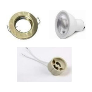 TYSON 3 PIECE FIXED DOWNLIGHT FITTING KIT GOLD